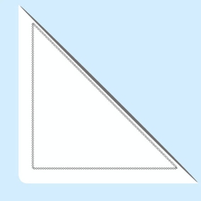 Tasche triangolari, con livello di riempimento, autoadesivo 