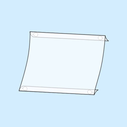 Buste a C con bollini adesivi A3 formato orizzontale