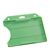 Buste porta badge in plastica rigida, aperte verde 