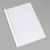 Cartellina a rilegatura termica A4 con fessura, struttura in lino, 15 fogli, bianco  | 240 g/m² | 1.5 mm