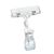 Clip con pinza grande e porta prezzo,  trasparente 