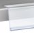 Profilo portaprezzi HE autoadesivo, 15° angolo di lettura 39 mm | 1000 mm | trasparente  | per incollare (nastro adesivo standard) 