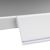 Profilo portaprezzi NO, autoadesivo, 15° angolo di lettura 39 mm | 1000 mm | bianco 