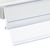 Profilo portaprezzi TE per scaffali Tegometall 52 mm | 1240 mm | trasparente 