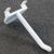 Broche singola in plastica, bianco 50 mm