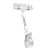 Clip con pinza grande e porta prezzo, 5 cm di estensione, trasparente 5 cm di estensione 