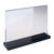 Porta avvisi da banco a T magnetico con base nera A4 210 x 297 mm  | orizzontale 