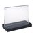 Porta avvisi da banco a T magnetico con base nera A6 105 x 148 mm  | orizzontale 