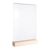 Espositore da tavolo MODUL, tasca in vetro acrilico con base in legno null | null | A4