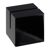 Portacarte "Cube" in acrilico nero  | brillante 