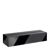 Portacarte in acrilico, base per sistema di combinazione variabile MODUL 148 mm | nero  | brillante 