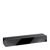 Portacarte in acrilico, base per sistema di combinazione variabile MODUL 210 mm | nero  | brillante 