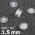 Occhielli a pressione in plastica, versione sottile, trasparente null | 10 mm | 1,5 mm