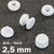 Occhielli a pressione in plastica, versione spessa bianco  | 2.5 mm