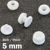 Occhielli a pressione in plastica, versione spessa bianco  | 5 mm