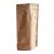 Busta stand-up con valvola 140 x 270 mm  | marrone  | carta kraft|alluminio|PP 