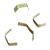 Clip in fil di ferro per chiusura di buste e sacchetti 40 mm | oro 