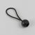 Corda elastica con sfera in plastica 120 mm | nero 