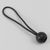 Corda elastica con sfera in plastica 180 mm | nero 
