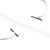 Cordino elastico piatto con 2 capicorda bianco  | 230 mm