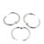 Anelli per rilegatura Metallo 14 mm - spedito aperto  | argento 