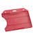 Buste porta badge in plastica rigida, aperte rosso 