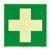 Cartello Pronto soccorso, fotoluminescente, plastica, ISO 7010 200 x 200 mm