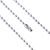 Catena a pallini con chiusura connettore null | 2,4 mm | 200 mm