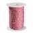 Cordoncino raso in bobina, 2 mm x 100 m, viscosa bianco|rosso 
