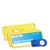 Targhette portanome team 30 Magnete giallo null | 75 x 27 mm