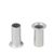 Occhielli a scatto, 100 - 130 fogli, argento 14 mm