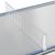 Divisore "Flexible" con fermo a destra, trasparente 60 mm