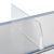 Divisore "Flexible" con fermo a destra, trasparente 120 mm