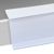 Profilo portaprezzi HE autoadesivo, 15° angolo di lettura 26 mm | 1000 mm | bianco  | per incollare (nastro in schiuma) 