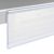 Profilo portaprezzi DBR autoadesivo con bordo di presa 39 mm | 1000 mm | trasparente  | per incollare (nastro adesivo standard) 