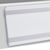 Profilo portaprezzi DBR autoadesivo con bordo a C a scatto 105 mm | 100 mm | per incollare (nastro in schiuma) 