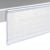 Profilo portaprezzi DBR autoadesivo con bordo di presa per incollare (nastro adesivo standard) | 18 mm | null | 1.250 mm