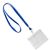 Porta badge da collo blu  | A7  | orizzontale 