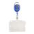 Buste porta badge con yoyo blu|trasparente  | 1 cursore 