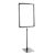 Cornice per poster con piantana telescopica (set) A3 null | null | superficie di base: nero