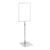 Cornice per poster con piantana telescopica (set) A4 null | null | superficie di base: grigio