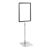 Cornice per poster con piantana telescopica (set) A4 null | null | superficie di base: grigio