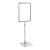 Cornice per poster con piantana telescopica (set) A4 null | null | superficie di base: grigio
