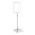 Cornice per poster con piantana telescopica (set) A5 null | null | superficie di base: grigio