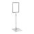 Cornice per poster con piantana telescopica (set) A5 null | null | superficie di base: grigio