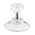 Ventose con dado zingrinato 30 mm | M4, 10 mm di lunghezza  | dado zigrinato in plastica transparente 