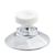 Ventose con dado zingrinato 30 mm | M4, 6 mm di lunghezza  | dado zigrinato in plastica bianca 