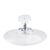 Ventose con dado zingrinato 40 mm | M4, 10 mm di lunghezza  | dado zigrinato in plastica transparente 
