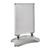 Cavalletto pubblicitario A1 STORM-STOP Lite con serbatoio d’acqua, antivento, profilo di 32 mm, angoli arrotondati argento 