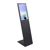 Totem multimediale PLANAVISION, nero, opaco con display Samsung QB24C-T Touch 
